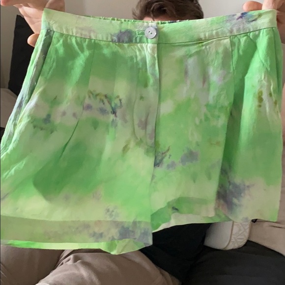 & Other Stories High-Waisted Tie Dye Shorts - Sz.2 - Picture 9 of 12